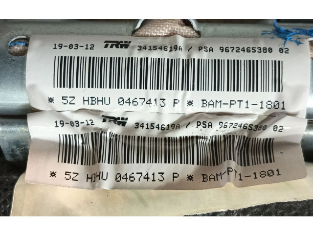 Руль Citroen C3  2010 - 2016 года 34154619A, 9672465380      