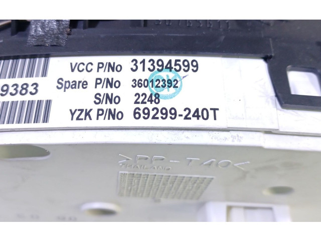 Панель приборов 31394599, 69299240T Volvo XC90