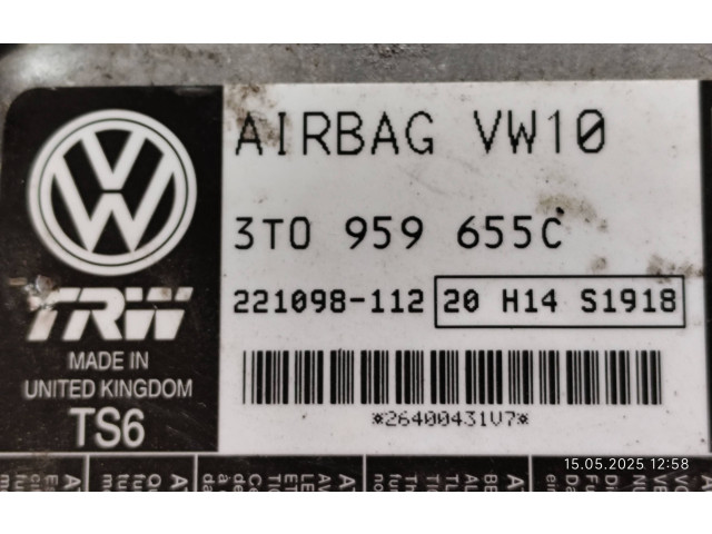 Блок подушек безопасности 3T0959655C, 221098112 Skoda Superb B6 (3T)