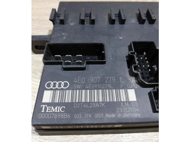 Zámek zadních dveří 4E0907279L Audi A8 S8 D3 4E 2002