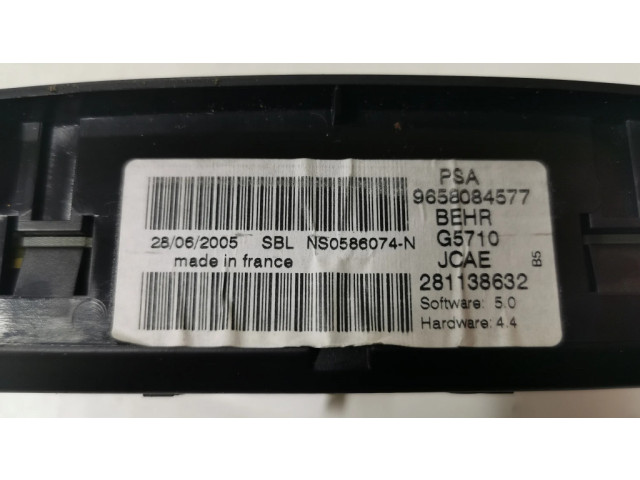 Блок управления климат-контролем 9658084577, 281138632   Citroen C4 I