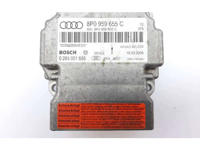 Блок подушек безопасности 8P0959655C, 0285001666   Audi A3 S3 8P