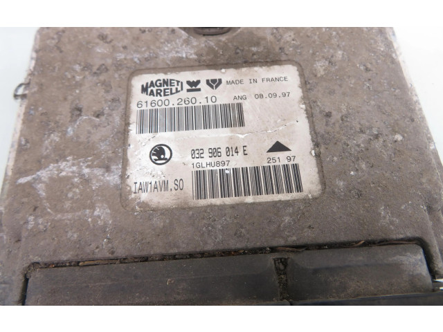 Блок управления двигателем Блок управления 1U1919033A, 032906014E Skoda Octavia Mk1 (1U)