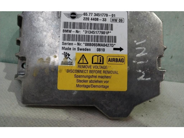 Блок подушек безопасности 65773451779-01, 65773451779-01   Mini One - Cooper Coupe R56