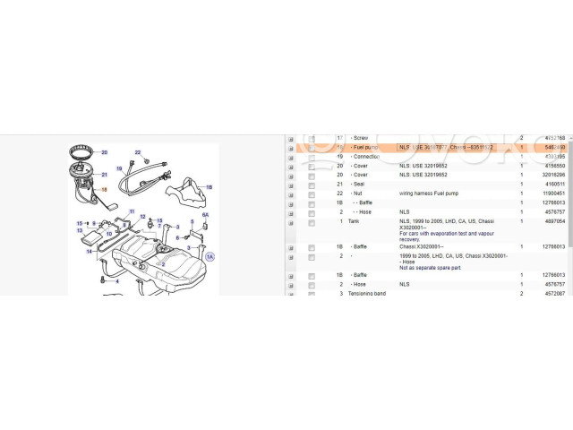 Vstřikovací čerpadlo 4023867, 5462460 Saab 95 - 96 B235L