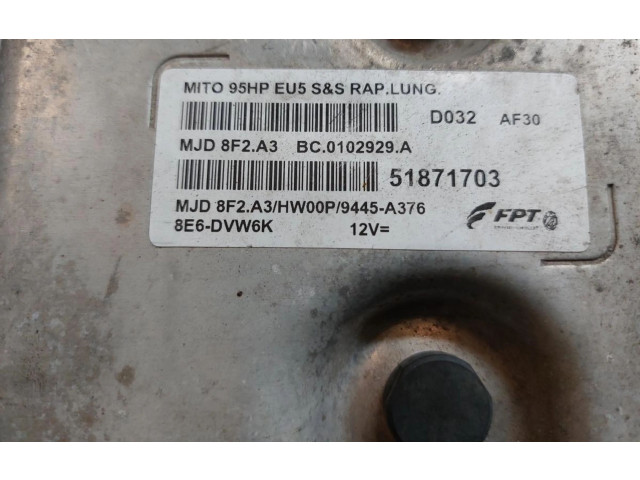 Řídící jednotka 51871703, MJD8F2.A3   Alfa Romeo Mito 2010