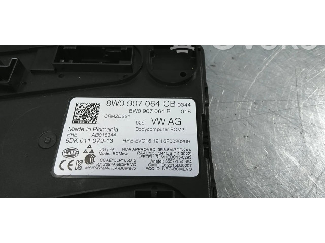 Pojistková skříňka Řídící jednotka BSM 8W0907064CB, 8W0907064AA Audi Q7 4M 2017