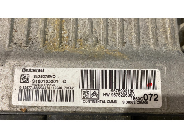 Přední světlo  9678993180, S180165001D   Peugeot 508 2012