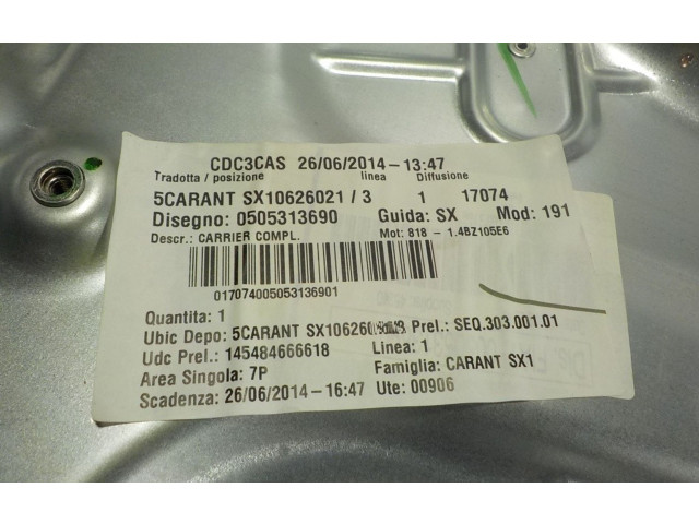 Передний механический механизм для подъема окна 71754404, 30300101   Alfa Romeo Giulietta      