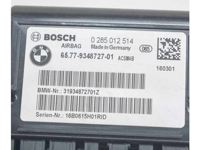 Блок управления климат-контролем 0285012514, 9348727   BMW 2 F22 F23