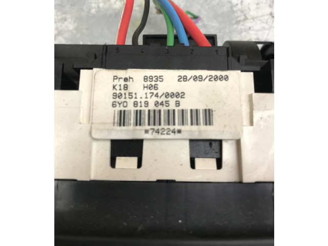 Блок управления климат-контролем 6Y0819045B Skoda Fabia Mk1 (6Y)