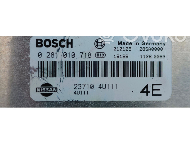 Блок управления двигателя 0281010718   Nissan Almera Tino