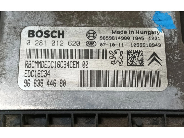 Блок управления двигателя 0281012620, 9663944680   Peugeot Partner