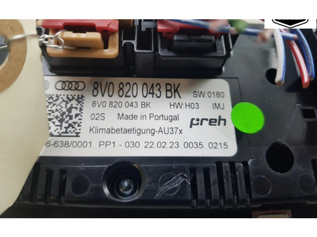 Блок управления климат-контролем 8V0820043BK, 8V0820043BK Audi Q2
