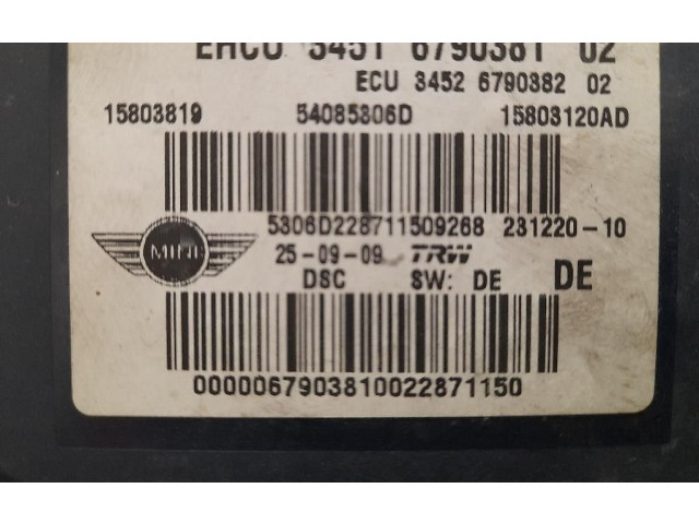Блок АБС 34516790381, 34516790381   Mini  One - Cooper R50 - 53  2001 - 2006 года