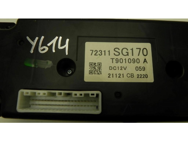 Блок управления климат-контролем 72311SG170, Y614 Subaru Forester SH