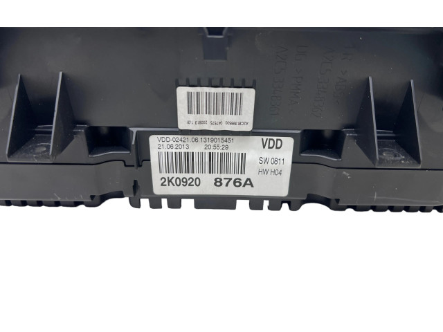 Блок управления 2K0920876A Volkswagen Caddy