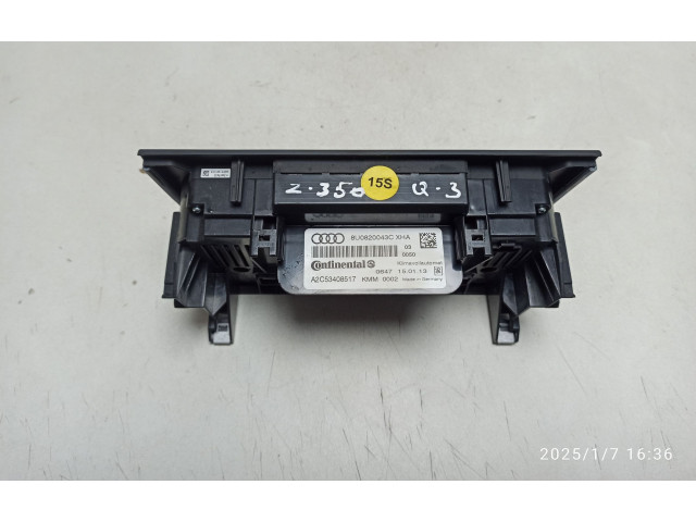 Блок управления климат-контролем 8U0820043C   Audi Q3 8U