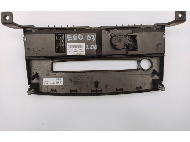 Блок управления климат-контролем 9122396, 5222000 BMW 5 E60 E61