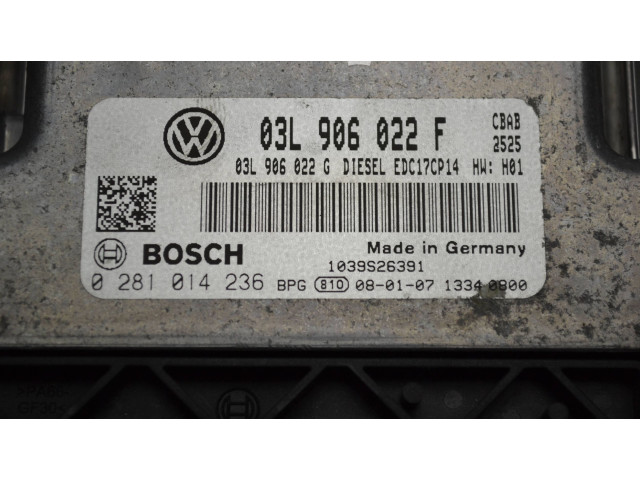 Řídící jednotka 03L906022F, 03L906022G   Volkswagen Tiguan 2009