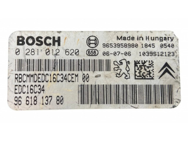 Řídící jednotka 0281012620, 9661813780 Citroen Berlingo 2008