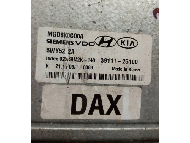 Turbodmychadlo Блок управления двигателя 3911125100 KIA Magentis