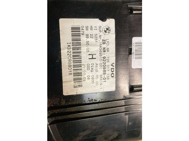 Přístrojová deska BMW X1 E84 2009 9220964