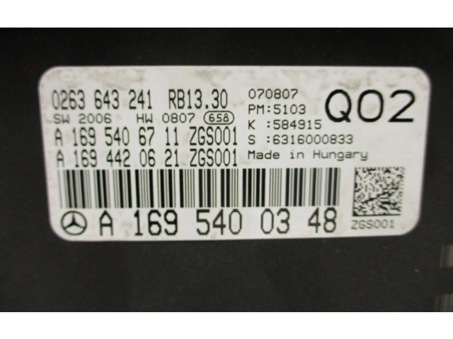Панель приборов A1695400348 Mercedes-Benz A W169