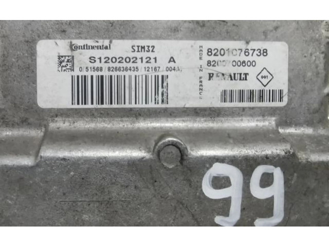 Блок управления двигателем Блок управления 8201076738 Renault Twingo II