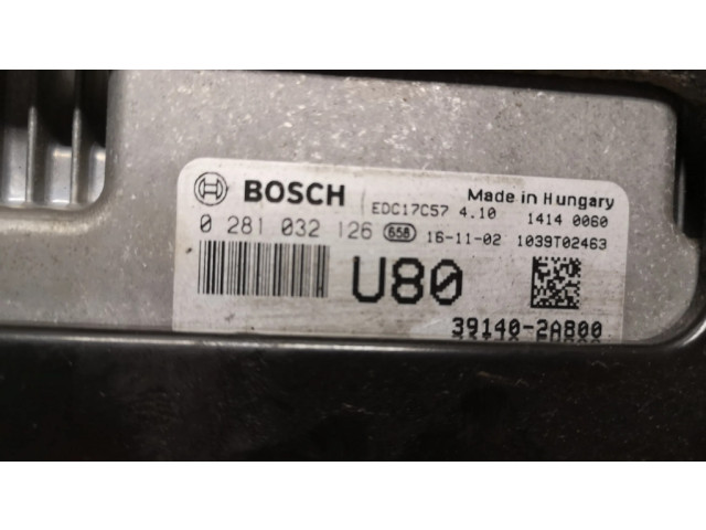 Блок управления двигателя 0281032126, 391402A800   KIA Ceed