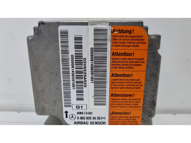 Блок подушек безопасности A0038203426   Mercedes-Benz E W210