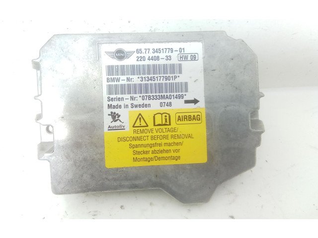 Блок подушек безопасности 65773451779-01, 65773451779-01   Mini One - Cooper R50 - 53