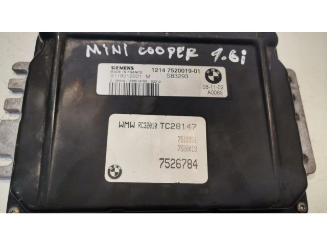 Řídící jednotka 1214752001901, 7526784 Mini One - Cooper R50 - 53 2003