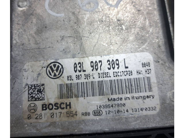 Řídící jednotka 03L907309L, 0281017554 Volkswagen Transporter - Caravelle T6 2017