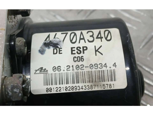 Jednotka ABS 4670A340, 06210209344 Peugeot 4007 2007