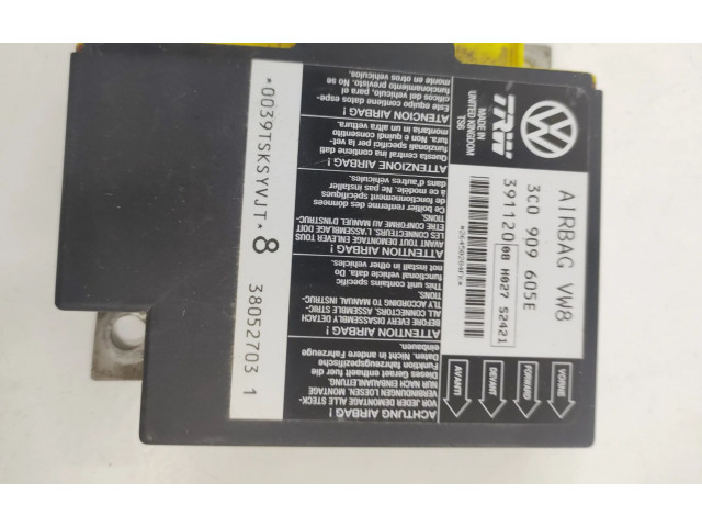 Блок подушек безопасности 3C0909605E Skoda Octavia Mk2 (1Z)