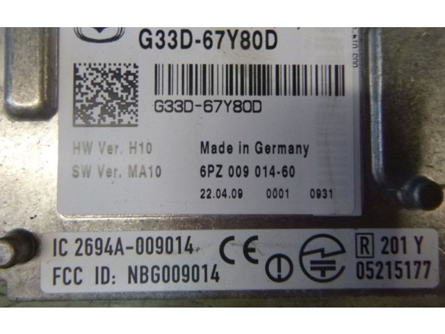 Блок управления G33D67Y80D, G33D67Y80D Mazda 3 II