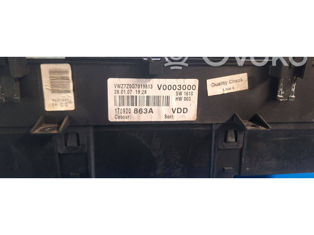 Панель приборов 1t0920863A Volkswagen Caddy