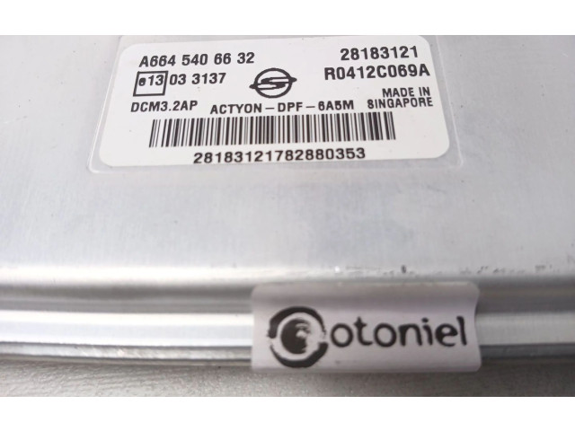 Блок управления двигателя A6645406632, 28183121 SsangYong Actyon