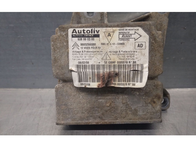 Блок подушек безопасности 9665266080, 608990300   Volkswagen Golf SportWagen