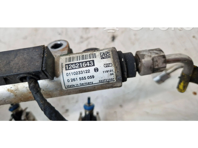 Топливная рампа 0261555059, 12621643 Saab 9-5 для двигателя A20NFT