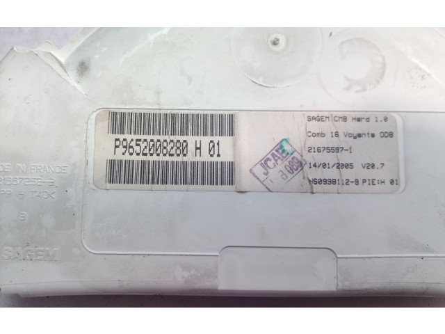 Спидометр (приборный щиток)  P9652008280, P9652008280   Citroen C3 