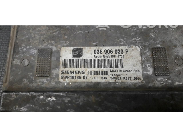 Блок управления двигателем Блок управления 03E906033P Seat Ibiza I (021A)