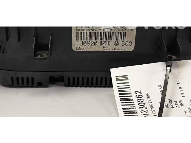 Панель приборов 1J0920822C Volkswagen Bora