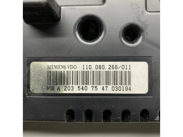 Přístrojová deska Mercedes-Benz C W203 2006 A2035407547, 110080266011