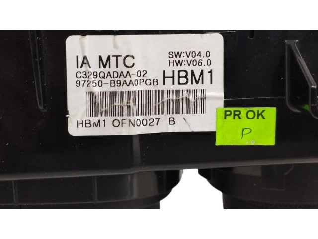 Блок управления климат-контролем 97250B9AA0, C329QADAA02 Hyundai i10