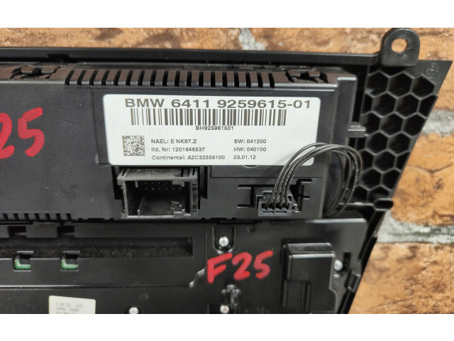 Блок управления климат-контролем 9259615, 9208591 BMW X3 F25