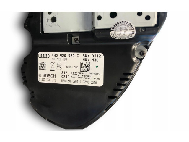 Řídící jednotka 4H0920980C Audi A8 S8 D4 4H 2013