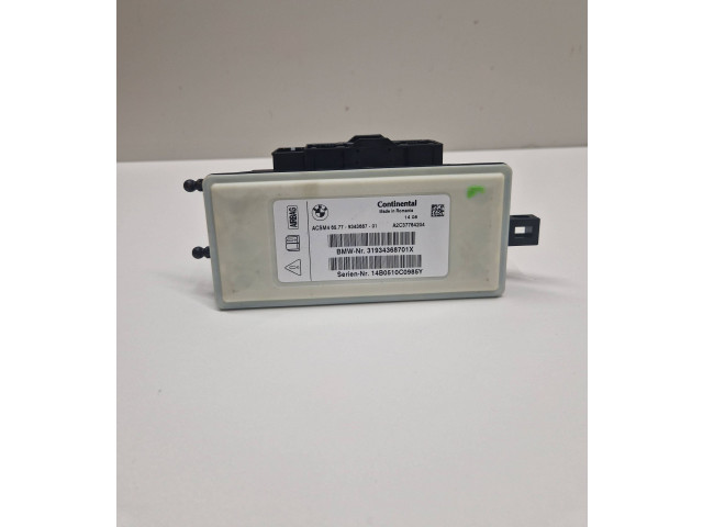 Блок подушек безопасности 9343687, 14B0510C0985Y BMW X3 F25