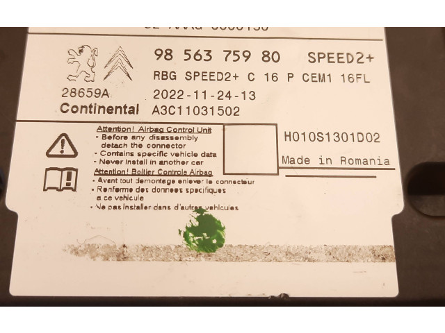 Блок управления 9856375980 Citroen Berlingo